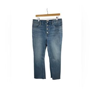 J Crew woman’s 10” Billie Demi boot crop jeans‎ size 31 medium wash